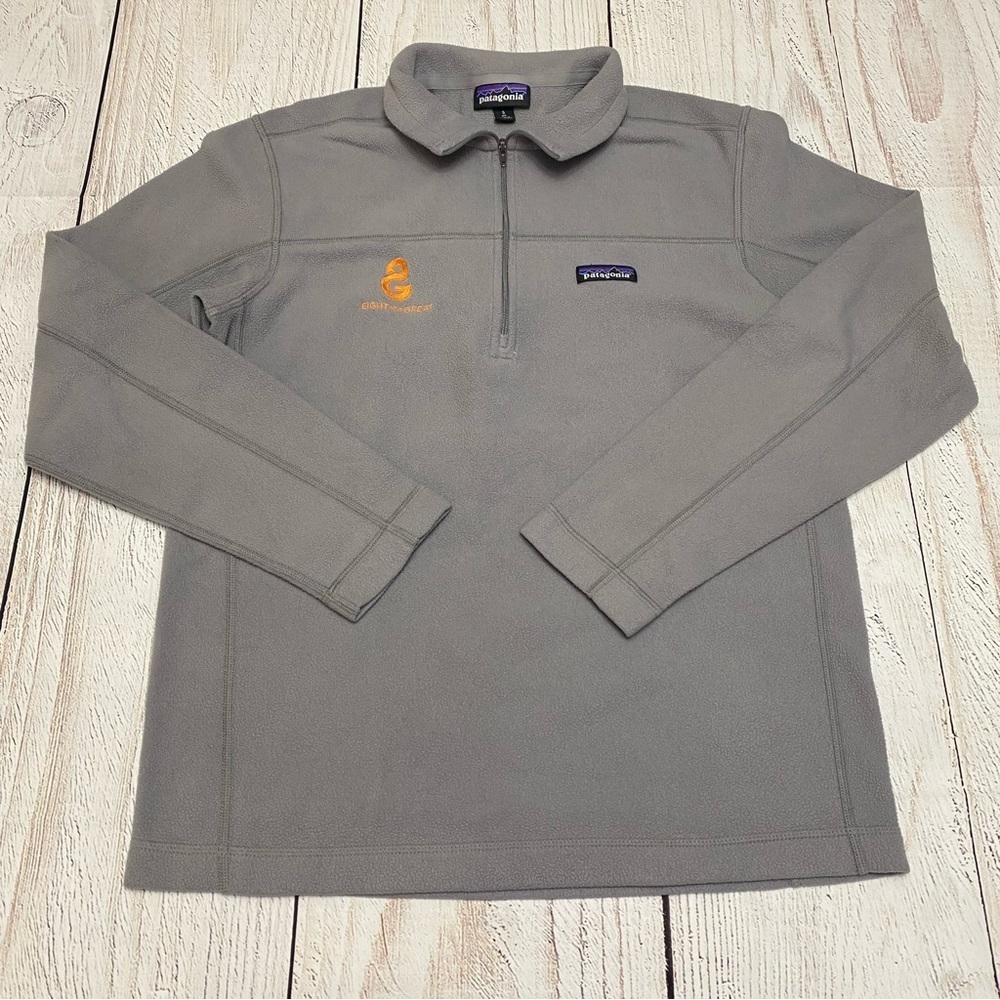 Patagonia Mens Gray Micro D Fleece Pullover Sweater Small